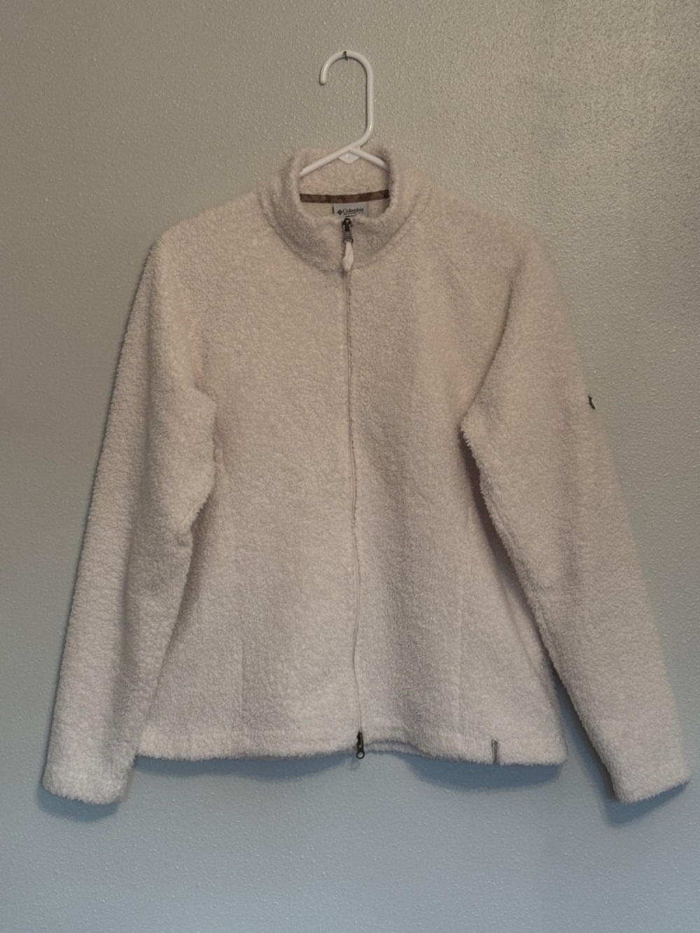 Columbia Ivory Teddy‎ Fleece Zip-Up Jacket🤍women's Large